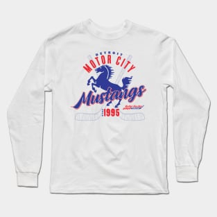 Detroit Motor City Mustangs Long Sleeve T-Shirt